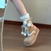 2026 Star Lace Thick-Soled Snow Boots For Women Autumn Winter New Fashion Versatile Retro Mid-Calf Warm Cotton Shoes_vogvips.com