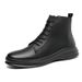 Martin Boots Men's Style High Top Boots Medium Top Leather Shoes Tooling Short Boots_vogvips.com
