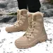 New Men Tactical Boots Waterproof Hunting Hiking Shoe Lace Up Desert Unisex Army Boot Male Women Brand Motorcycle Climbing Shoe_vogvips.com