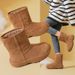 New thick wool thickened fashion warm cylinder trend thick sole increase cotton shoes_vogvips.com