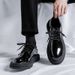 Euro Step 2025 Spring And Autumn New Solid Color Heel British Style Low Top Black Casual Thick Sole Brogue Business Shoes 4735-R_vogvips.com
