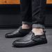 ct Suitable For All Seasons New 2024 Men's Leather Sole Soft Surface Business Casual Middle-aged Dad Shoes Fashion Driving Loafers_vogvips.com
