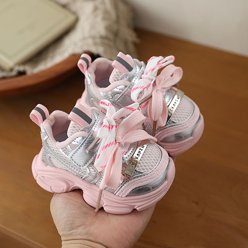 Baby Spring Sneakers For Boys, Versatile And Stylish Casual Girls' Non-Slip Soft-Soled Breathable Running, Toddler_vogvips.com