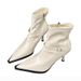 In Stock Chengdu Style Pointed Toe Short For Women Autumn Winter Martin New High Heel Slim Thin Boots_vogvips.com
