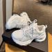Thick Soled Silver Dad Shoes For Women New Breathable Height Enhancing Net Celebrity Street Blasting Ins Trendy Casual Sports Shoes_vogvips.com