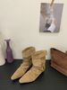 2025 Niche Pointed Toe Western Folded Pile Autumn Winter New Fashionable Versatile Short Boots For Women_vogvips.com