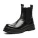 Retro Tooling Boots, Locomotive Wind Thick Bottom Increases, Ruffian Handsome Chelsea Boots, Foot-fitting Martin Boots_vogvips.com