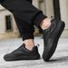 Wide-toed Men's Shoes New Autumn And Winter Casual Soft-soled Extra-wide Plus-size 48 Leather Dexun Sneakers_vogvips.com