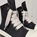 Rricowees New Year Men's And Women's High Top Canvas Shoes, Sole, Wide Shoelaces, Round Toe Short Boots, Thick Strap_vogvips.com