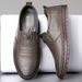 Men's With Soft Cowhide Soles, Men's Casual Slip-on Loafers, Versatile British-style Trendy Shoes_vogvips.com