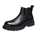 European Warm Series 2021 Autumn Winter New High-top Martin Lace-up Casual Men's Shoes Big Head Workwear Outdoor Leather Boots_vogvips.com