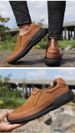 Men's Shoes Matte Casual Leather Shoes Retro Lazy Shoes Driving Loafers_vogvips.com
