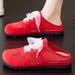 Women's Shoes Casual Shoes Breathable Mesh Shoes Half Slippers Soft Sole Dexun Shoes Fashion Women's Single Shoes_vogvips.com