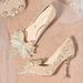 Elegant French Wedding Shoes For Bride Crystal Embellished High Heels With Comfortable Cushioning Pointed Toe Low_vogvips.com