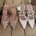 Women's Shoes White High Heels For Women Mesh Embroidery Pointed Toe Stiletto Sandals Back Strap Mules Beaded Wedding Shoes_vogvips.com