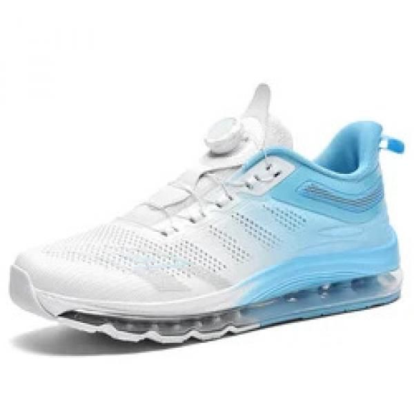 Custom Size US 13 14 EU 47 48 Self Lacing Sports Sneakers Blank Full Sole Air Cushion Running Walking Shoes For Men_vogvips.com