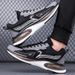 Men‘s Sports Tennis Running Black Jogging Shoes Casual Sneakers Brown Outdoor Breathable Mesh Women Light Shock-absorption Black_vogvips.com