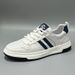 Men's Summer Breathable Mesh White Sneakers, Pure Cowhide Thin Versatile Flat Shoes For Teenagers And Students_vogvips.com