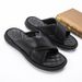Cut Size Special Offer Genuine Leather Open Toothed Cool Slippers With Light And Soft Soles, Casual Men's Shoes_vogvips.com