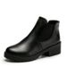 ShoeVault 2022 Short Low Heel Martin Boots Autumn Winter New Fashion Small Leather Round Toe Women's Shoes Manufacturer_vogvips.com