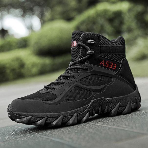 Men's Tactical Boots High Top Military Combat Boots For Hiking Camping Outdoor Training - Breathable Durable KPU Material - High Top Military Boots_vogvips.com