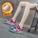Dad Black And With Internal Height Increase, Thick-soled Women's 2026 Autumn New Casual Fashion Versatile White Sneakers_vogvips.com
