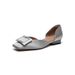 Fashionable Square Buckle Hollow Flat For Women, Shallow Open-toe Sandals, Slip-on Mary Jane Shoes, French-style_vogvips.com