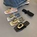 2026 New Square-headed Open-toed Flip-flops Wear Versatile Toe Casual Flat-bottom Metal Buckle Niche Sandals Summer_vogvips.com