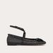 European And American Cross-Border Trade New Fashion Show Mesh Rhinestone One-Strap Niche Large Size Flat Original Toe_vogvips.com
