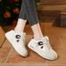 Little White Shoes Children Girls Students Leisure Sports Versatile Board Shoes Street Shooting_vogvips.com