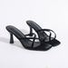 Women's Summer Fashion Square Toe High Heel Sandals - Sexy Strappy Open Toe Slides For Evening & Travel (Black, Pink, Brown)_vogvips.com