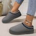 Snow Boots Women's Thick-soled Furry With Half Slippers 2024 Winter New Style Baotou Fleece-ed Warm Cotton Shoes_vogvips.com