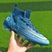 High-Top Soccer Cleats For Men & Women - Durable Synthetic Leather Upper With Anti-Slip Rubber Outsole For Indoor/Outdoor Football Training & Matches_vogvips.com
