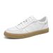 Men's Shoes Board Shoes Flat Casual Shoes Low-top White Shoes Solid Color Sports Shoes_vogvips.com