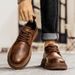 European Warm Series Autumn Winter New Low-top Martin Boot Thick-oled Height-increaing Britih Style Buine Veratile Fahion Men'_vogvips.com