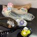 Cross-Border Square-Toe Jelly Shallow Mouth Single Crystal PVC Outdoor Casual Sandals Lazy Slip-On Dance Shoes_vogvips.com