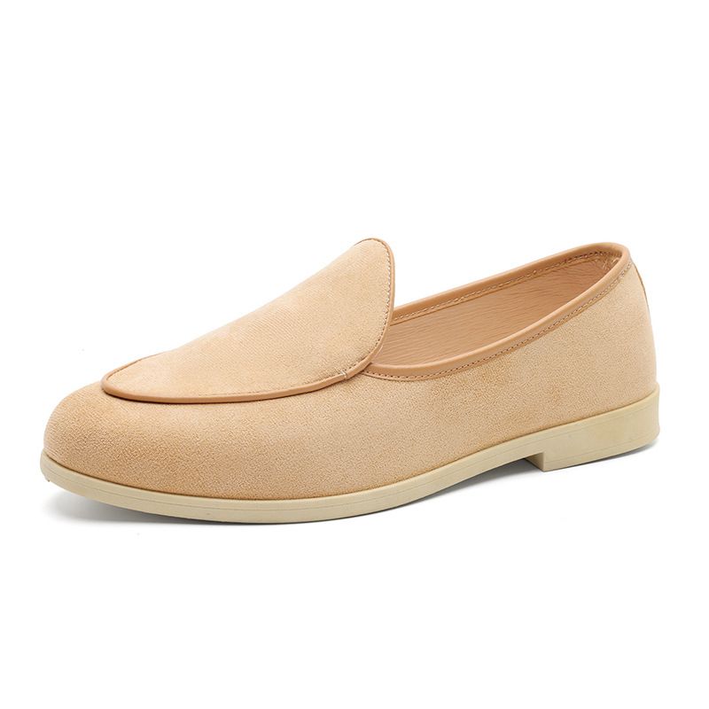 SHLIANG Fashion Men's Leather Loafers Slip On Business Shoes Driving Shoes Men Non-Slip Comfortable Suede Casual Shoes For Men Y0686_vogvips.com