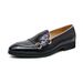Suitable For All Seasons Large Shiny Loafers 38-48 Size Pin Buckle British Style Trendy Hairstylist Social Spirit Young Man Leather Shoes_vogvips.com