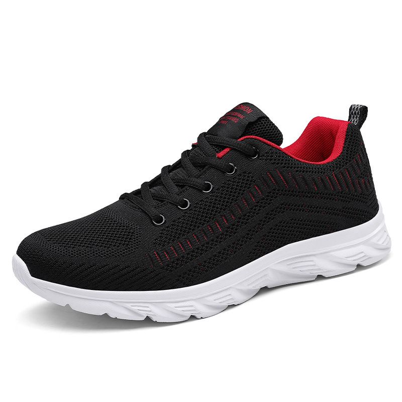 Women's Trend New Fly Woven Breathable Mesh Shoes Casual Sports Running Shoes Elderly Shoes_vogvips.com