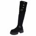 Melard Two-Way Fold Thick-Soled Long For Women 2025 Autumn Winter New Style Chunky Heel Over-the-Knee Riding Boots_vogvips.com