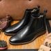 New Fashion Chelsea Boots Men's Brown Retro High-top Men's Boots European And American Fashion Boots British Gentleman Leather Boots_vogvips.com