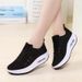 Women's Flying Weaving Mesh Breathable Casual Spring/Summer New Sports Trendy Thick Sole Mom Tall Size Shoes_vogvips.com