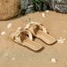 Girl's Fashionable Casual Bow Decorated Woven Flat Sandals Stylish Casual Shoes_vogvips.com