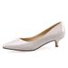 Korean Style Patent Leather Women's Stiletto Shoes 3cm Low Heel Pointed Toe Professional Black Work Footwear Dress Shoes_vogvips.com