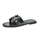 Designer Shoe Trade Version~French Style Women's Summer Outdoor Flat Fashionable And High End Versatile Soft Leather_vogvips.com