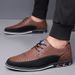 Euro Step Prince Large Size 53 Men's Casual Big Foot 52 Brogue 50 Business Fashion Comfortable Leather Shoes 48_vogvips.com