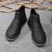 European Warm Series Men Short Winter Plush Men's Casual Tube British Style Leather Thick Sole Martin Boots Cotton Shoes_vogvips.com