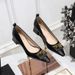1235-K56 Style Professional OL Women's Shallow Mouth Small Square Head Metal Buckle Thick Middle Heel Commuter Single_vogvips.com