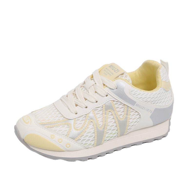 Flat-bottomed Forrest Gump Shoes Women's Mesh Versatile Breathable Comfortable Soft-soled Casual Sports Shoes_vogvips.com