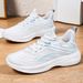 Women's Sports 2026 New Cross-border Breathable Thick-soled Shoes, Lightweight Shock-absorbing Soft-soled Casual Running_vogvips.com